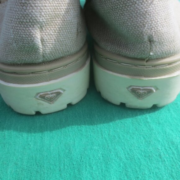 Women's Canvas Casual Boots with Crochet Side Styling Accent - Size 7. - Picture 11 of 14